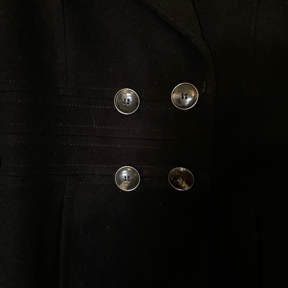 NWOT Kenneth Cole black wool notch collar coat - Picture 3 of 6